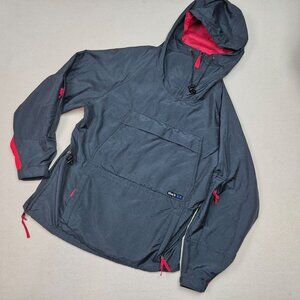 Black Ice Unisex Skiing Snowboarding Hooded Jacket Sz L Black/Red EXCELLENT COND